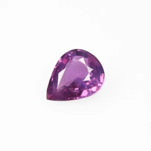 0.57 Ct Superb Pear Cut 6 x 4.8 MM 100% Natural Reddish Pink Mozambique RUBY - Picture 1 of 5