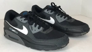 Nike Air Max 90 Nero Grigio Ferro Marina Sneakers Uomo Taglia 10 Running Comfort Scarpa - Foto 1 di 15