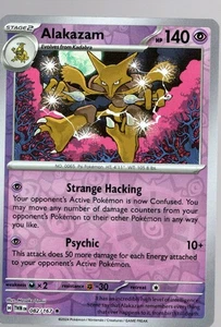 Pokemon Alakazam Rare SV06: Twilight Masquerade 082/167 NM - Picture 1 of 1