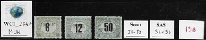 WC1_2043 FIUME. Rare 1918 postage due set. Scott J1-J3, Sassone S1-S3. MLH - Picture 1 of 1
