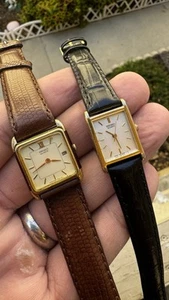 Vintage Seiko Tank Ladies Quartz Watch Lot Parts & Repair - Picture 1 of 4