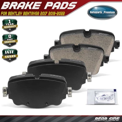 Pastillas de freno traseras laterales de cerámica para Bentley Bentayga 2017-2022 deportivo utilitario 4 un. Foto 1 de 4