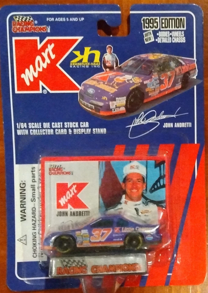 1995 Racing Champions #37 John Andretti Little Caesars Ford en escala 1/64 Foto 1 de 1