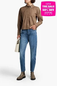 RRP €320 RAG & BONE Rachel Cropped Jeans W29 Distressed Garment Dye Blue - Picture 1 of 7