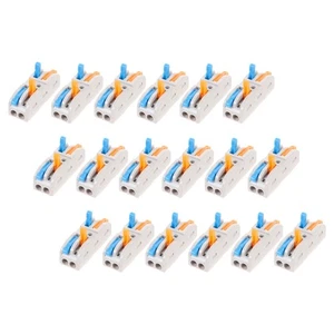18 Pcs Wire Connector Wiring Block Compact Lever Connectors Electric - Picture 1 of 12