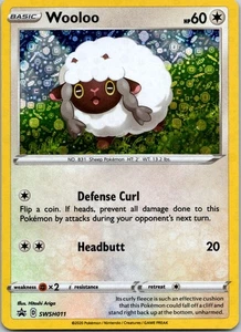 Black Star Promo Wooloo SWSH011 Promo SWSH: Sword & Shield Promo Cards - Picture 1 of 2