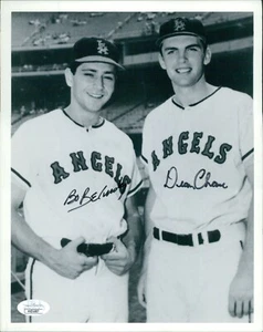 LA Angels Dean Chance Bo Belinsky Signed 8x10 Cardstock Photo JSA Authenticated - Picture 1 of 2