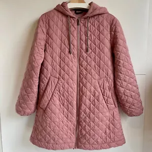 Bernardo XS Lite Steppjacke Rautenpuff Mantel mit Kapuze Rosa Slowfashion - Bild 1 von 7