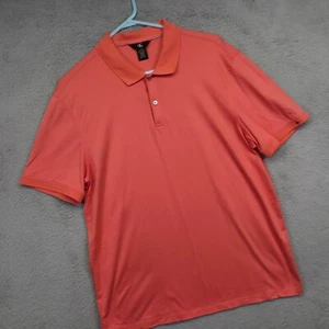 Camisa Polo Calvin Klein Para Hombres L Naranja Preppy Clásica Golf Tenis Deportes Aire Libre - Imagen 1 de 11