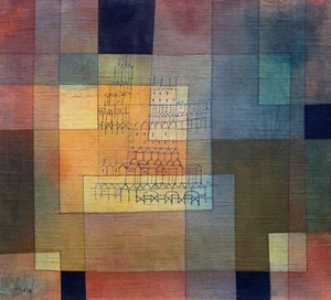 11155.Póster decorativo.Arte mural para el hogar.Pintura Paul Klee.Arquitectura polifónica - Imagen 1 de 1