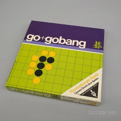 Go + Gobang ~ komplett [1973] Altes Ravensburger Spiele Logo ~ Traveller Serie - Bild 1 von 4