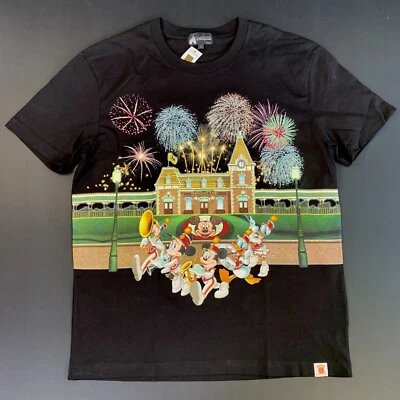 VTG Disneyland Hong Kong T-Shirt 3rd Anniversary Fireworks Glitter Y2K Large NWT - Image 1 of 4