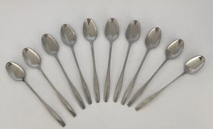 10 Rogers Cuttery Co. Stainless Iced Tea Spoons ~ ten ~ Mid Century Modern - Picture 1 of 12