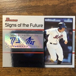 Daniel Murphy NY Mets 2008 Bowman Signs of the Future Rookie Autograph - Picture 1 of 6