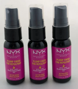 3 x NYX Professional Makeup Plump Finish Setting Spray Electrolyte Mix 30ml NEW - Picture 1 of 3