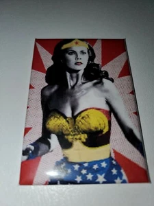 Wonder Woman Retro Lynda Carter DC Comics Refrigerator Magnet 2" X 3" - Picture 1 of 2