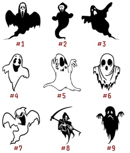 Ghost Vinyl Decal Sticker Car Window Wall Laptop Spirit Specter Phantom Wraith - Picture 1 of 12
