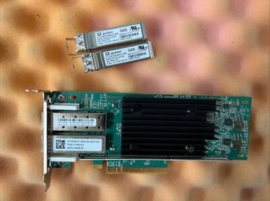 Dell QLogic QLE2772L-DEL Dual-Port 32GbE Fibre Adapter QLE2772 with SFPs 0NMDJF - Picture 1 of 5