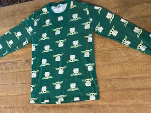 HANNA ANDERSON, STAR WARS BABY YODA BOYS PJ TOP, SIZE ADULT SMALL, TOP ONLY - Picture 1 of 7