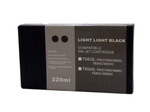 InkOwl 220ml LIGHT LIGHT BLACK Compatible Cartridge for EPSON Stylus Pro 9800 - Picture 1 of 1