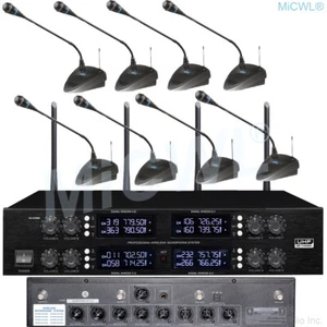 Wireless Digital 8 Table Gooseneck System for Press Conference Meeting Room - Picture 1 of 6