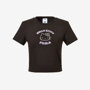 PUMA X HELLO KITTY Graphic Baby Tee - Black / Womens T-Shirts / 63161301 - Picture 1 of 5