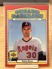 Nolan Ryan 2001 Upper Deck Decade 1970's #120 2 No-Hitters California ANGELS