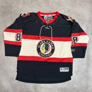 Reebok Chicago Black Hawks Trikot Kinder Large NHL Throwback Sweatshirt, schwarz - Bild 1 von 11