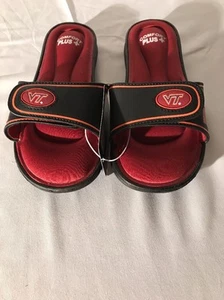 Virginia Tech Hokies Damen-Pantoletten Sandalen Memory Foam neu Small 5/6 sehr guter Zustand - Bild 1 von 6