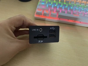 Dual USB Interface Module for Ford SYNC 2 USB Media Hub w SD Card Slot LINE IN - Picture 1 of 4
