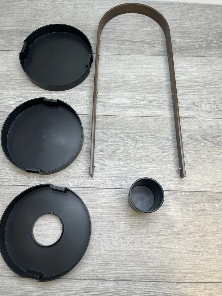 Bandeja de mostrador de baño de plástico Bellwood Umbra 1015098-048 negra/nogal *LEER* Foto 1 de 3