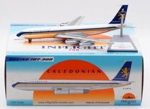 INFLIGHT200 CALEDONIAN AIRWAYS BOEING B707-349C 1:200 IF707CD1023P IN STOCK - Picture 1 of 3