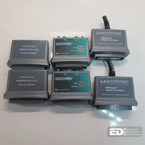 2x Fluke Microtest OMNIFiber, 2x OMNIScanner CAT 6, 2x OMNIScanner CAT 5/5E/6 - Picture 1 of 12