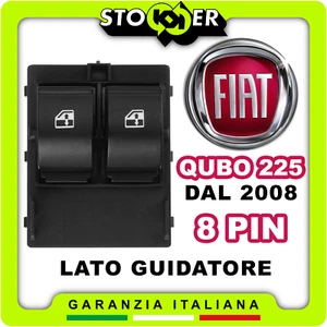 Pulsantiera Alzacristalli Doppio Interruttore Vetri Anteriori FIAT QUBO 225 8PIN - Foto 1 di 19