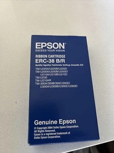 Genuine Epson ERC-38BR Ribbon Black/Red - Picture 1 of 5