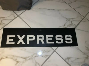 COLLECTIBLE NY NYC SUBWAY ROLL SIGN SEE THRU TRANSPARENT MYLAR EXPRESS MAN CAVE - Picture 1 of 5