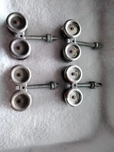 Box/Grid Rail Trucks Trolley Rollers Hangers Lot Of 4 Barn Door Rollers ??? - Picture 1 of 9