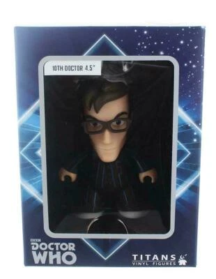 Figura Vinilo Doctor Who Titán Décimo Doctor con Traje a Rayas Marrón 4.5" NUEVO Foto 1 de 2