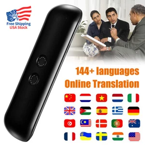 Dispositivo traductor portátil inteligente bidireccional en tiempo real 144 idiomas voz instantánea - Imagen 1 de 12