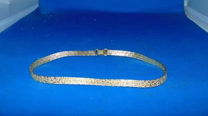 15" x 1/4" vergoldet Ton strukturiert Halslos Kostümschmuck - Bild 1 von 4