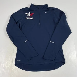 Nike Maglia Uomo Small Blu Team RWB Element Dri Fit Golf 1/4 Zip Pullover Elasticizzato - Foto 1 di 13