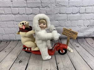 Muñeca y oso con scooter Ashton Gallery Snow Baby Express de colección - Imagen 1 de 5