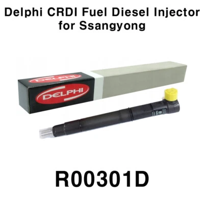 New Delphi R00301D CRDI Fuel Diesel Injector for Ssangyong Actyon Rexton - Image 1 of 4