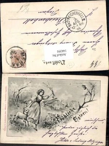 144391,Ostern Genre Postkarte 12 A. Stephan Schaf  - Picture 1 of 1