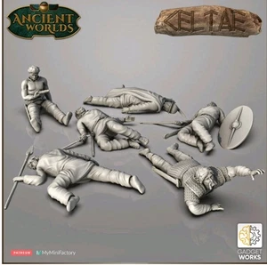 28mm Dead Celt Warriors - 6 variaciones miniaturas de juegos de mesa - Imagen 1 de 3