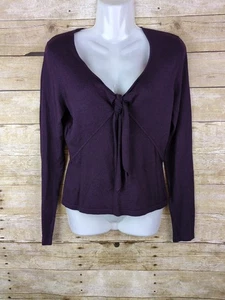 Ann Taylor Damen Gr. XS lila dünner Strick Langarm Pullover Oberteil - Bild 1 von 6