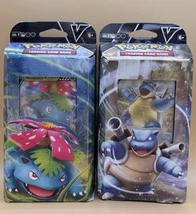 Set of 2 Pokemon TCG V Battle 2021 Venusaur Blastoise Card Deck NEW - Picture 1 of 1