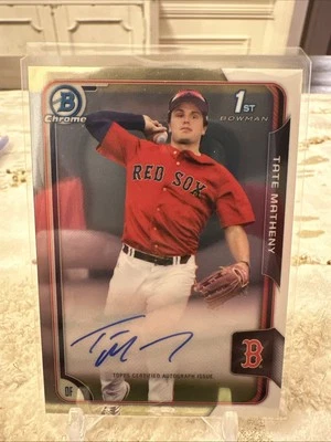 2015 Bowman Draft - Chrome Draft Pick Autographs Tate Matheny #BCA-TMA (AU, RC) - Image 1 of 2