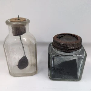 Antikes/Vintage Tintenfass und andere Flaschen 2 Stück - Bild 1 von 6