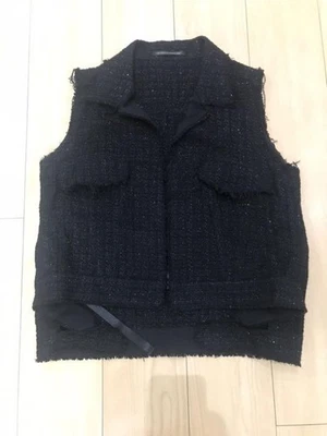 USED YOHJI YAMAMOTO SILK TWEED VEST VERYGOOD - Image 1 of 4